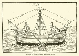 Salvataggio di Edmund Pet, marinaio, 1613 da English School